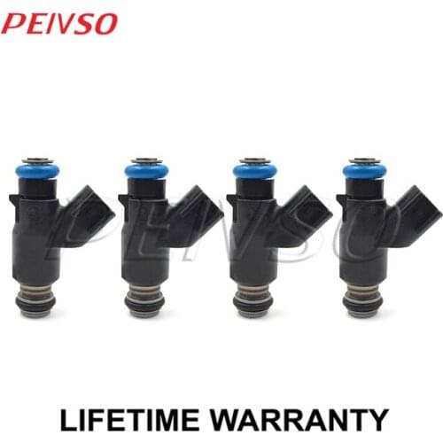 4x FJ1023 96487553 fuel injector for CHEVROLET AVEO 2007~2017 AVEO5 2007~2008 1.6L L4