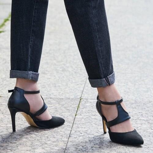 Elsa Black Heels Shoes