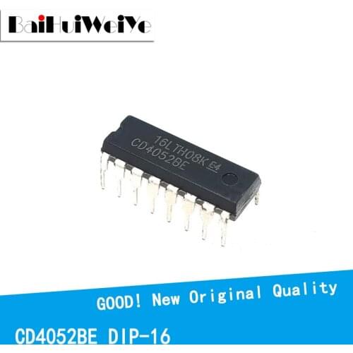 10PCS/LOT CD4052BE CD4052 4052BE DIP-16 4052 New Original IC Good Quality Chipset In Stock DIP16