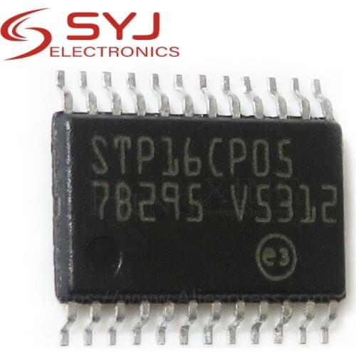 10pcs/lot STP16CP05XTTR TSSOP24 STP16CP05 Low voltage 16-bit constant current LED sink driver In Stock