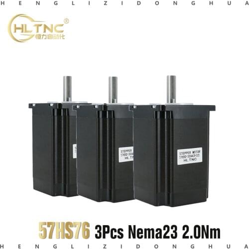 3PC Nema 23 Stepper Motor 57 Motor 2Nm 3A 76mm Nema23 Step Motor 4-lead for CNC Milling Machine