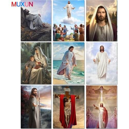 5D Diy Diamond Painting Religious Christian Jesus Diamond Embroidery Landcape Cross Stitch Full Rhinestones Christmas Gift Rp481