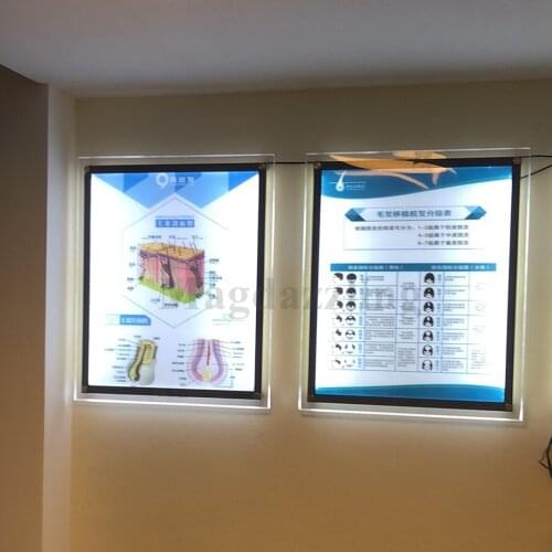 A1 Size Ultra Thin Crystal Frame LED Illuminated Advertising Light Box Signs,Acrylic Advertising LED Boards Signage