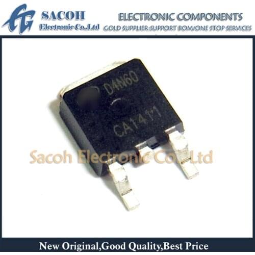 Free Shipping 10Pcs AOD4N60 D4N60 or AOD5N40 or AOD5N50 or AOD5N60 TO-252 4A 600V N-Channel MOSFET