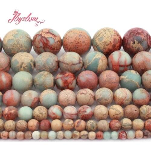 Natural Shoushan Stone Multicolor Round Natural Stone Beads For DIY Necklace Bracelets Jewelry Making Strand 15" 4/6/8/10mm
