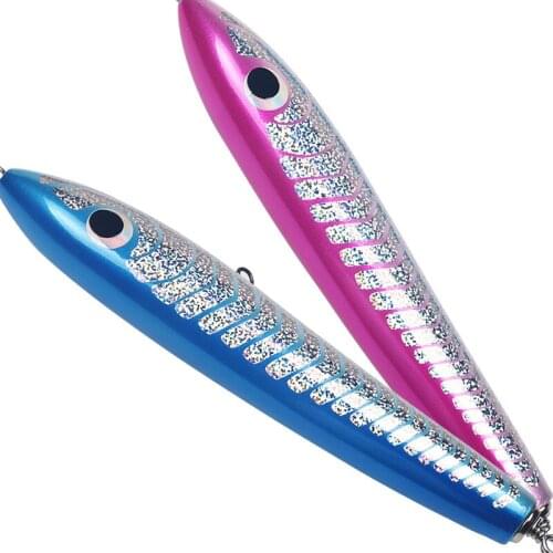 Handmade Wooden Pencil Road Bait 140g200mm Sea Fishing Wave Swordfish Special Pencil Iron Board Bait Boat Bait Spot