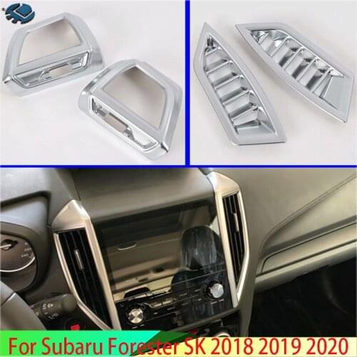 For Subaru Forester SK 2018 2019 Air Vent Outlet Cover Dashboard Trim Bezel Frame Molding Garnish Accent Styling