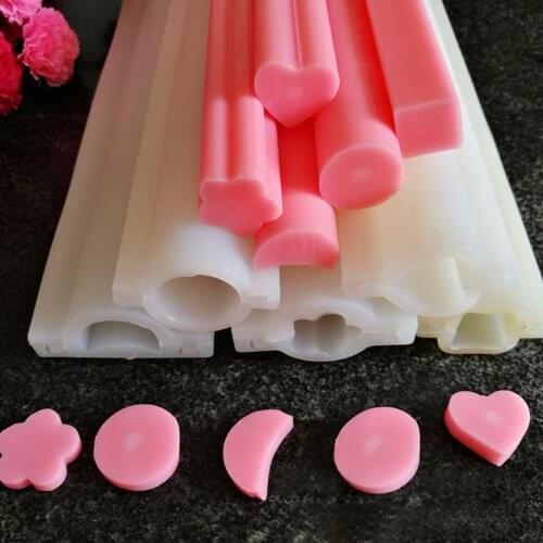 Dolphin Round Heart Shape Silicone Soap Mold Pipe Tube Handmade Cake Baking Tool Easy to release clean utilized to make cakes