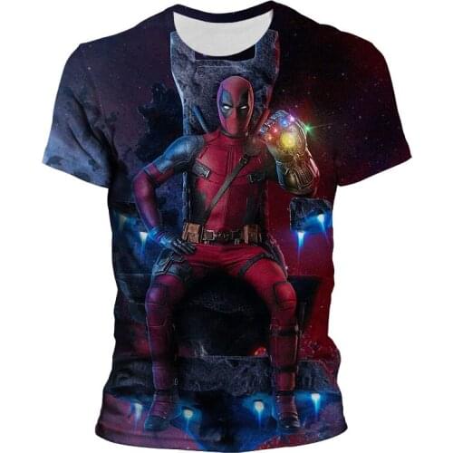 Deadpool t-shirt Mens clothing New 3D Print Fashion Boy Girl Child short sleeve shirts Summer Harajuku Women Oversized t shirts