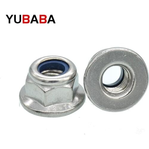 M4 M5 M6 M8 M10 DIN6926 304 Stainless Steel Hexagonal Flange Nut Hex Nylon Lock nut