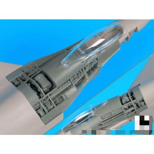 Hyundai f16 f-16 fighter jet resin super modified large package 1:48