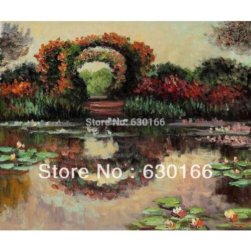 Canvas Painting without Frame Blutentore in Giverny Claude Monets Landscape Oil Painting for Wall Decoration