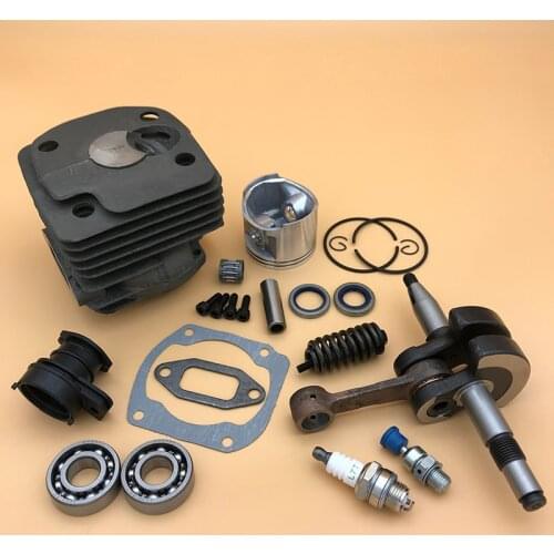 50MM Cylinder Head Piston Crankshaft Bearing Seal Motor Kit Fit Husqvarna 372XP 372 371 365 362 Chainsaw Overhaul Engine Parts