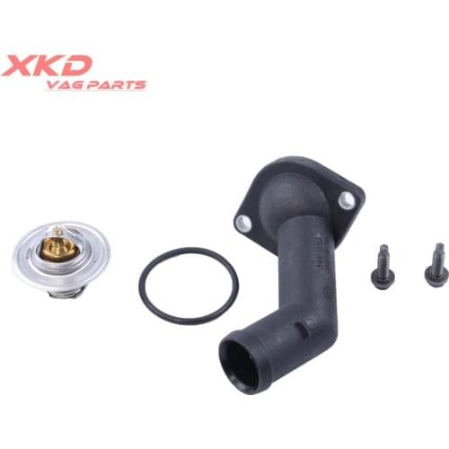 Thermostat&Thermostat Housing Cover O-ring Kit Fit For Golf J-etta A-ud TT 1.8T 038 121 119 B 050 121 113 C 06A 121 121 F