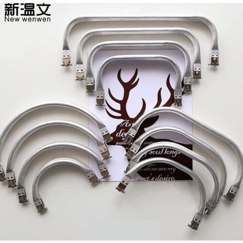 Square aluminum semicircular arc Metal clasp coin purse sewing handbag frame kiss clasp handle DIY Accessories KJ015