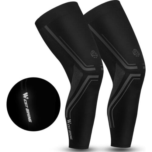 Summer Outdoor Ice silk Breathable Leg Warmers Compression Sleeve Anti-UV Sport Leggings Cycling Running Basketball Leg Warmers