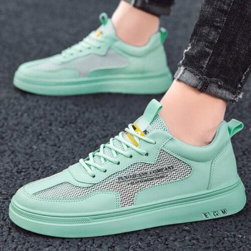 Summer 2021 mesh breathable small white leisure trend pilot mesh driving board shoes b24