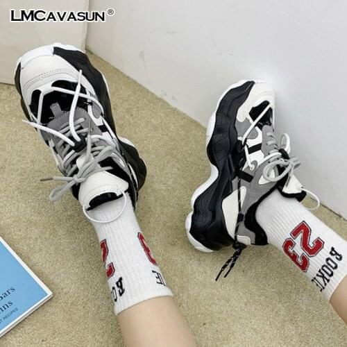 LMCAVASUN Waterproof Winter Warm Fur Plush Womens Shoes Work Casual Shoes Female Sneakers Indestructible