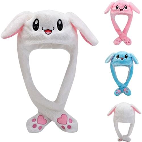 Cute Rabbit Embroidery Hat Cute Caps Plush Embroidery Rabbit Ear Hat Gift For Kids Girls Wrap Warm Hat Cap Ladies Sombrero Mujer
