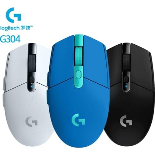 Logitech G304 LIGHTSPEED Wireless Mouse 2.4G HERO Sensor 12000DPI Optical Computer Gaming Mouse Gamer Mice For Desktop Laptop PC