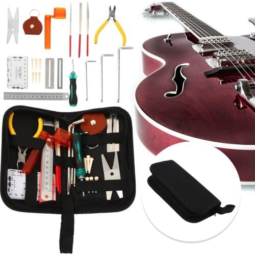 1 Set Complete Guitar Repairing Maintenance Tool Durable Portable Useful Guitar Accessory Guitar Setup Kit Repair Parts for Indo