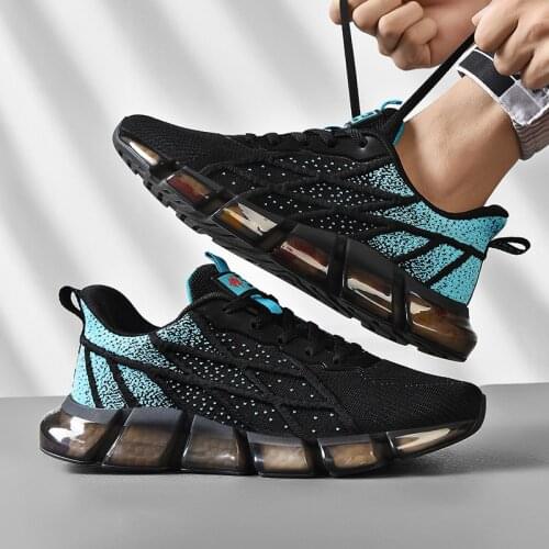 New Unisex Sneakers Men Running Shoes Women Sport Air Cushion Walking Shoes Breathable Light Comfortable Trainers Big Size 36-44