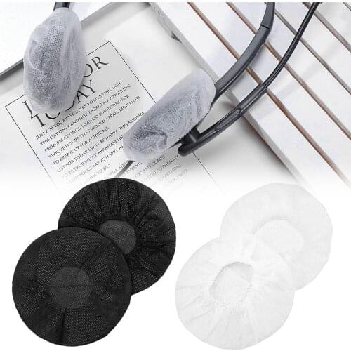 Disposable Stretchable Non-woven Fabric Headphone Covers Sanitary Ear Sleeve Earcup Earpad 8.5-10cm Protector Headphones