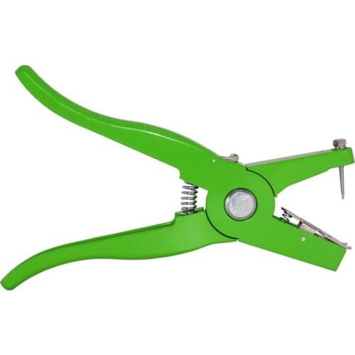 Ear tag pliers Animal Control Device Green Metal ear thorn tongs Swine Cow Sheep Rabbit Identification tool Livestock supplies