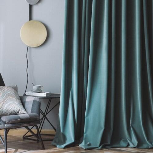 Modern Solid Color Thick Blackout Curtains For Living Room Window Curtains For Bedroom Curtains Fabrics Drapes Blinds