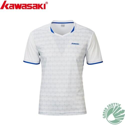 Professional Kawasaki 2020 New Badminton T-shirt For Men And Women 100% Polyester ST-R1221 R1222 Moisture Wicking Jersey