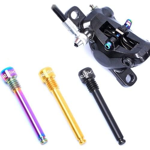 2pcs RISK Titanium M4x26mm Bolts Ultralight Bicycle Oil Disc Brake Pads Thread Pins For XT Hydraulic Disc Brake Dropship