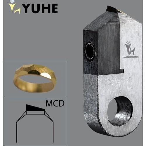 MCD Turning Tools Used in Faceting Machine/CNC Equipment for Carving Grain Gold/Silver Jewelry YUHE MCD Cutters Oblique Type