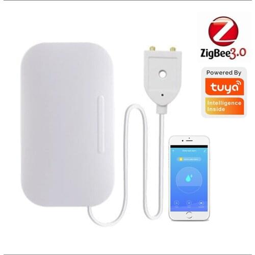 Tuya WiFi Water Leakage Alarm Independent WiFi Water Leak Sensor Detector Flood Alert Overflow Alarm System Tuya Smart Life App