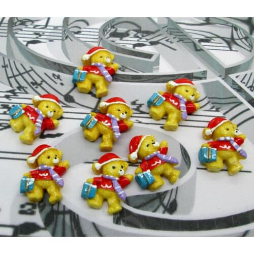 20Pcs Colorful Snowman Resin Crafts Kawaii Bead Flatback Cabochon Fridge Magnet Scrapbook DIY Accessories Buttons