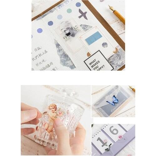 40pcs Travel Stickers Vintage Green Flowers Paper Scrapbooking Diary Albums ZMONH