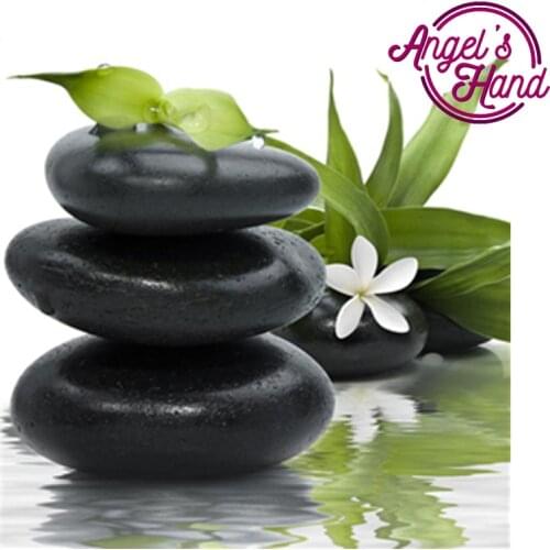 5D DIY Stones and white flowers 5d diamond painting needlework cross stitch crystal full spuare&round 5d diamond embroidery