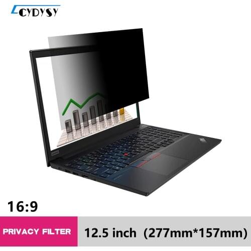 12.5 inch Anti-Glare Privacy Filter Screen Protector Film for Widescreen Laptop16:9 Ratio