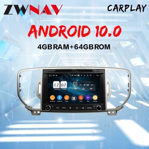 4G+64G Android 10 Car Radio Multimedia Player GPS Navigator For KIA Sportage 4 2016 2017 2018 2019 Audio 2 Din DVD head unit
