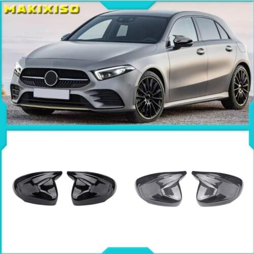 Car Rear View Mirror Cover Protective Decoration for Mercedes Benz a Class W177 2018 A180 A200