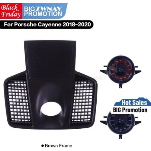 Car Stopwatch For Porsche Cayenne 2018 2019 2020 CAR Interior Dashboard Center Clock Compass Time Electronic Meter Accessional