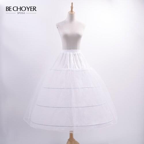 BECHOYER Customized Petticoat Wedding Dress Appliques Bride Gown Vestido de Noiva ACC
