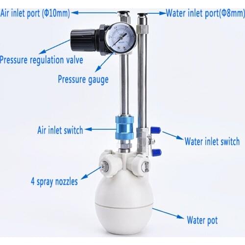 Free shipping Gas-water Mixed Two-fluid Humidifier Factory Textile Workshop Cooling Spray Fog Hybrid Humidifier misting Machine