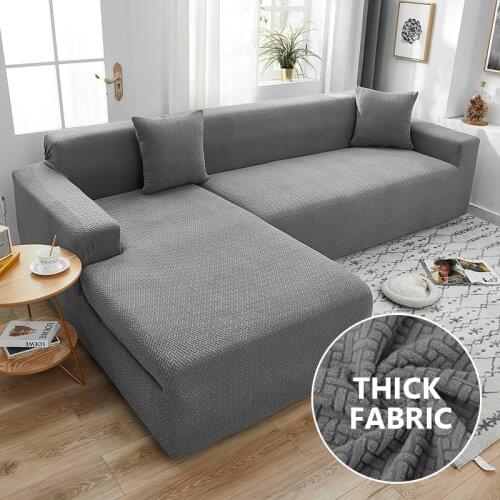 Thick Corner Sofa Cover for Living Room Stretch Couch Slipcover Elastic L shape Sofa Cover Chaise Longue Sectional