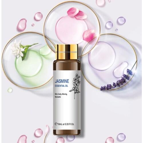 HIQILI Vanilla Essential Oils 10ML Diffuser Aroma Oil Sandalwood Peppermint Lavender Patchouli Ylang Ylang Rose Lemon Oil