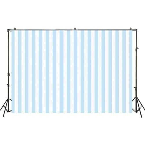 HUAYI Photography Background Blue Stripes Boys Vinyl Baby Shower Birthday Party Child Photocall Backdrop Photo Studio W-130