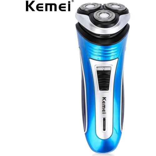 Kemei2801 Electric Shaver S3 Heads Wareless Shaver Triple Blade Electric Rechargeable Shaving Razors Men Face Care 3D Floating
