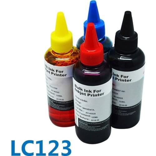 Hot Sale 400ml For Brother LC123 High Quality Printer Refill Ink Kit For DCP-J132W/J152W/J552WJ172W/J752W/MFC-J870DW/J650DW
