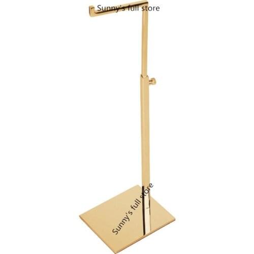 2PCS Gold Stainless steel adjustable handbag display stand holder racks free shipping
