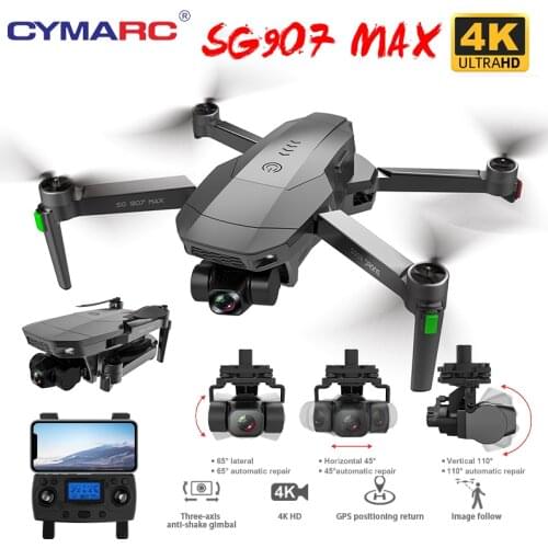 SG907 MAX 5G WIFI FPV GPS Drone With 4K HD Dual Camera 3-axis Gimbal Brushless Foldable Professional Drones RC Quadcopter Dron