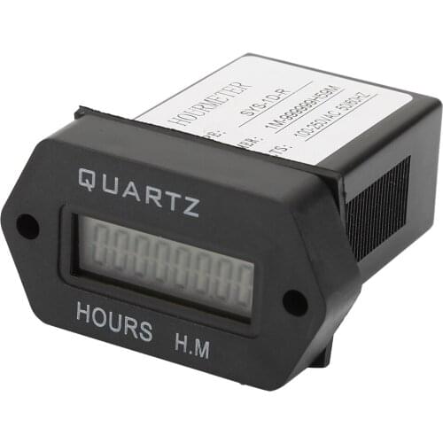 100V-250VAC 0.3 W SYS-1D type quartz electronic completely sealed timer Industrial Digital Display Accumulating Time Counter